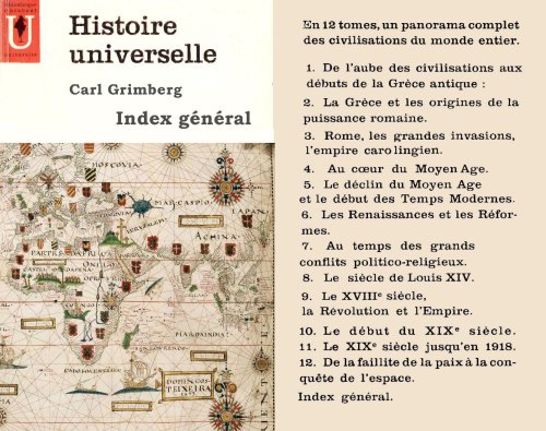 Histoire universelle - Carl Grimberg (index général)