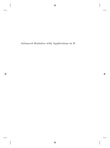 Advanced Statistics With Applications In R