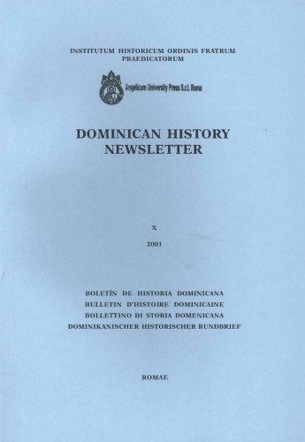 Dominican history newsletter