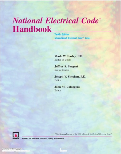 NEC 2005 Handbook: NFPA 70: National Electric Code; International Electrical Code Series