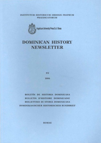 Dominican history newsletter