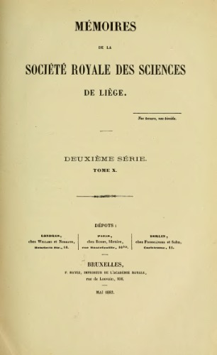 Sur diverses Questions d’arithmétique, 1er mémoire