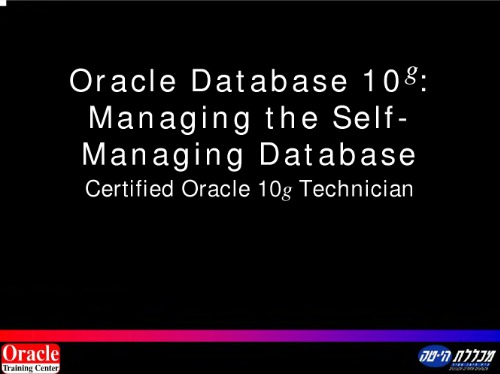 Oracle 10G Database - DBA