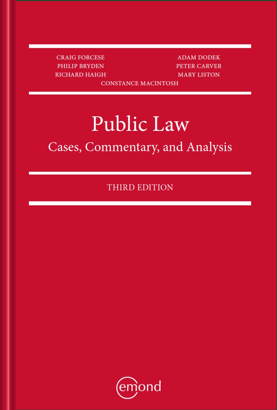 Public Law Cases, Commentary, and Analysis 
 78-1-55239-664-3