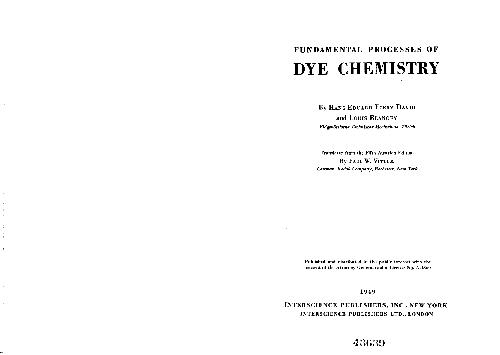 Fundamental processes of dye chemistry