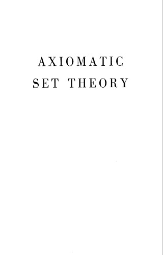 Axiomatic Set Theory