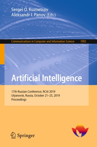 Artificial Intelligence: 17th Russian Conference, RCAI 2019, Ulyanovsk, Russia, October 21–25, 2019, Proceedings