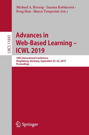 Advances in Web-Based Learning – ICWL 2019: 18th International Conference, Magdeburg, Germany, September 23–25, 2019, Proceedings