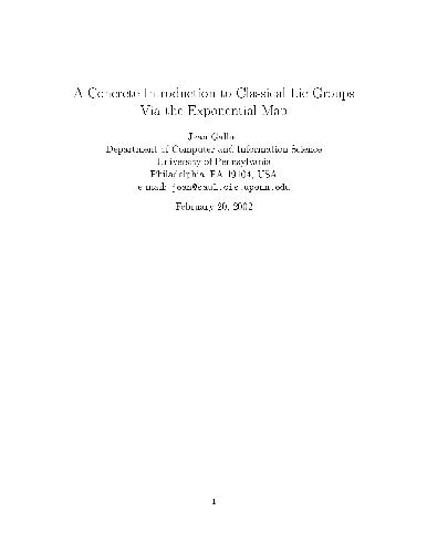 Concrete introduction to classical Lie groups via the exponential map