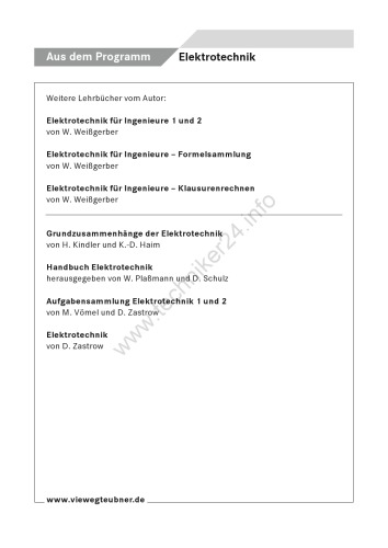 Elektrotechnik fur Ingenieure