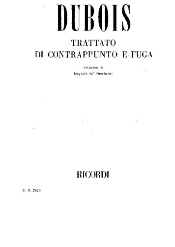 Trattato di contrappunto e fuga