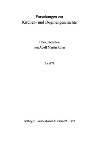 Messalianismus und Antimessalianismus Ein Beispiel ostkirchlicher Ketzergeschichte