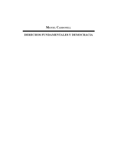 Derechos fundamentales y democracia