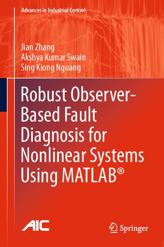 Robust Observer-Based Fault Diagnosis for Nonlinear Systems Using MATLAB®