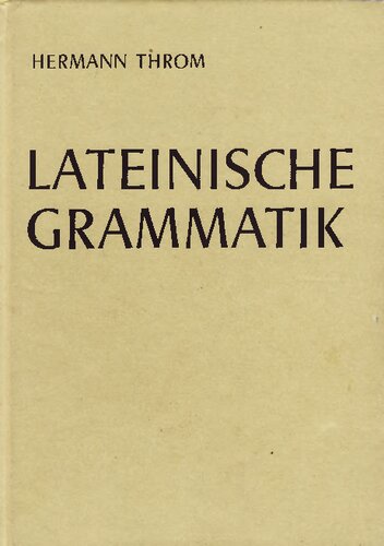 Lateinische Grammatik