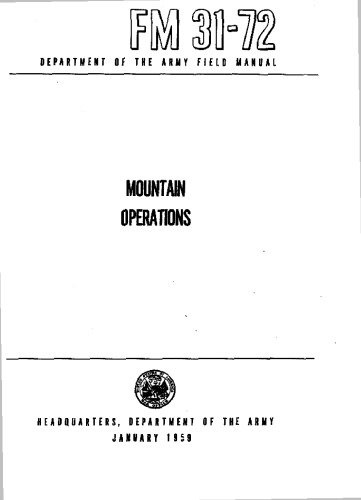 Mountain operations