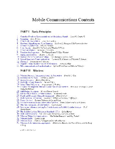 Mobile Communications Handbook