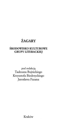 Żagary: środowisko kulturowe grupy literackiej