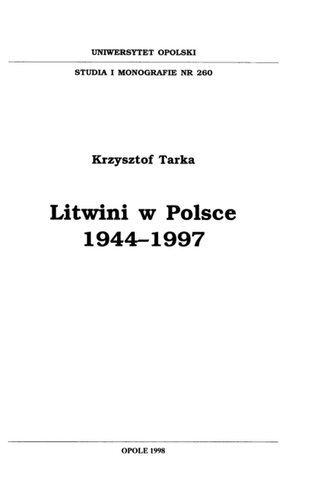 Litwini w Polsce, 1944-1997