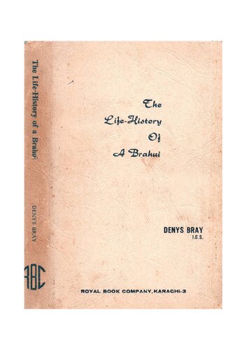 The Life-History of A Brahui