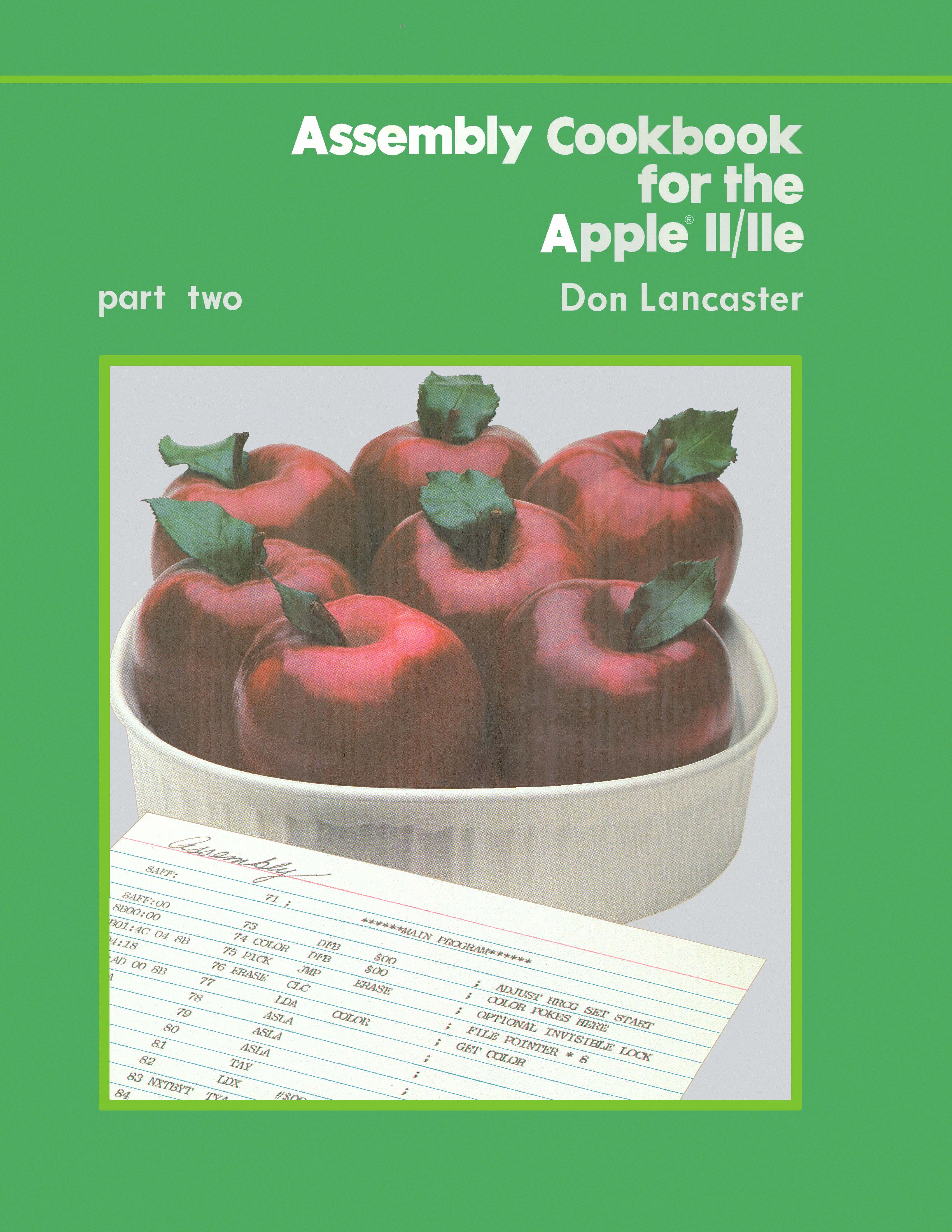 Assembly Cookbook for the Apple II/IIe: Part Two