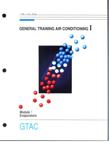 General Training Air conditioning - Module 07 Evaporators