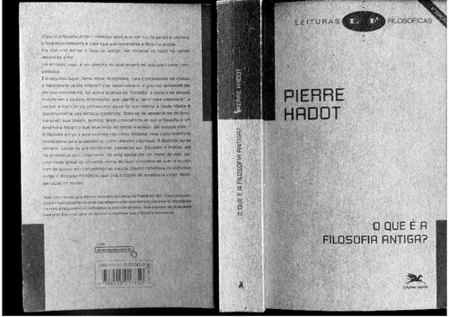 O que é a filosofia antiga? - Primeira e segunda partes