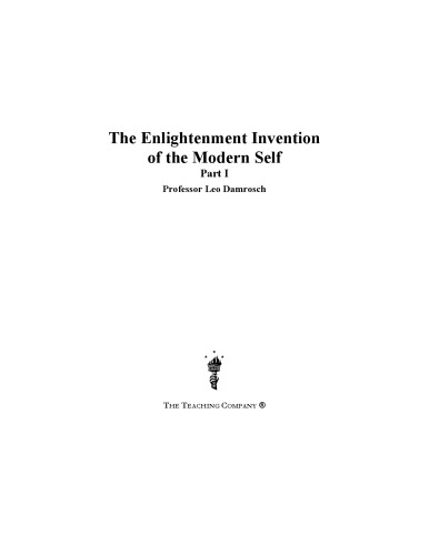 The enlightenment invention of the modern self