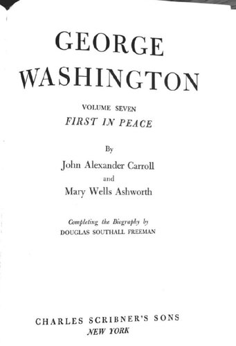 George Washington Volume 7 First in Peace