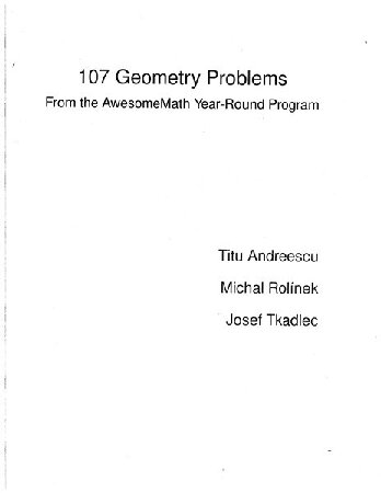 107 Geometry Problems from the AwesomeMath Year Round Program