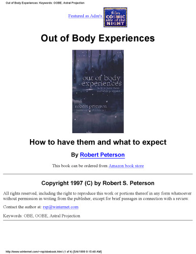 Out of Body Experiences