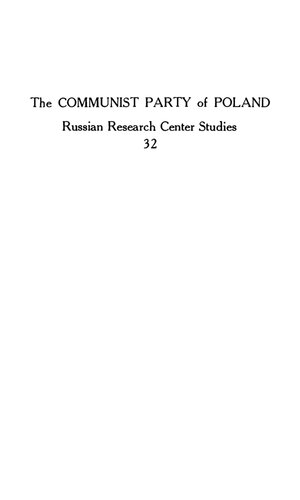 The Communist Party of Poland: An Outline of History, Revised Edition