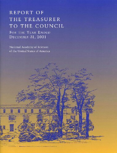 Report of the Treasurer to the Council of the National Academy