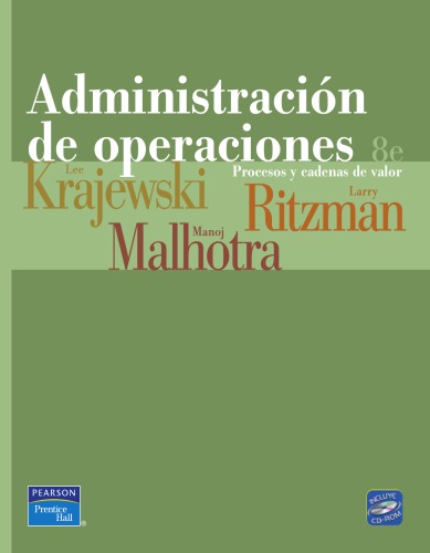 Administracion de operaciones: procesos y cadenas de valor