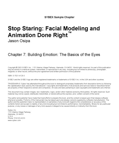 Stop Staring: Facial Modeling and Animation Done Right