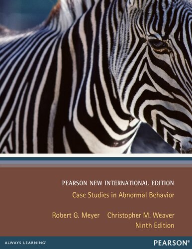 Case Studies in Abnormal Behavior: Pearson New International Edition