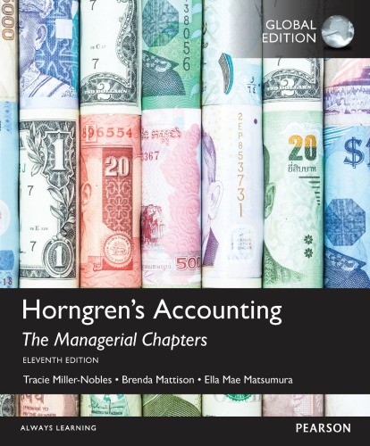 Horngren's Accounting: The Managerial Chapters