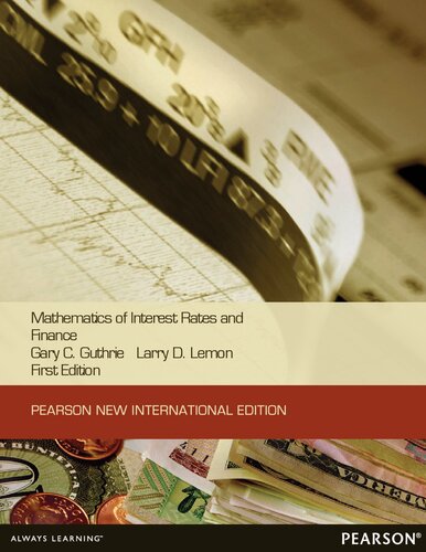 Mathematics of Interest Rates and Finance (Pearson New International Edition)