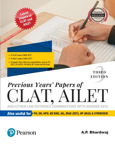 Previous Years' Papers of CLAT, AILET and Other Law Entrance Examinations