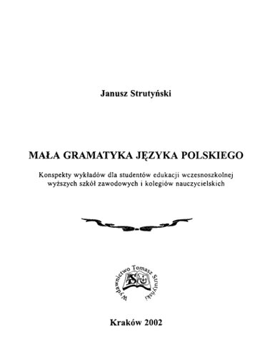 Mała gramatyka jezyka polskiego (rekromsated)