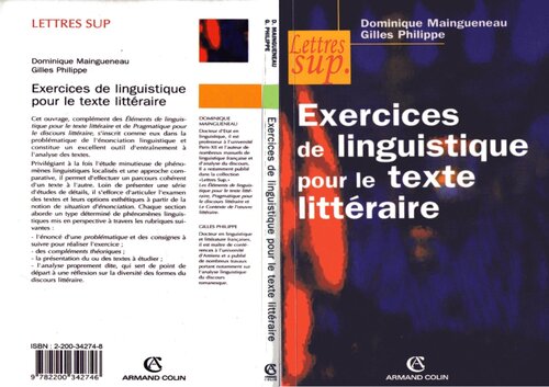 Exercices de linguistique pour le texte littéraire