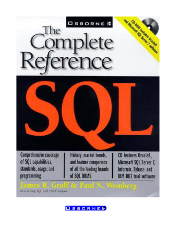 SQL, the complete reference