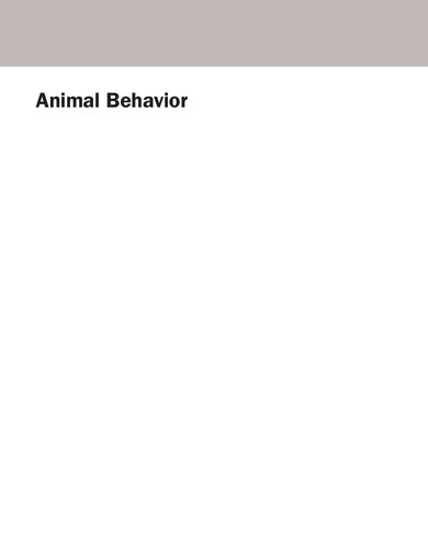 Animal Behavior