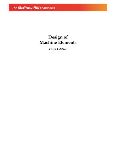 Design of machine elements