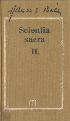 Scientia sacra II