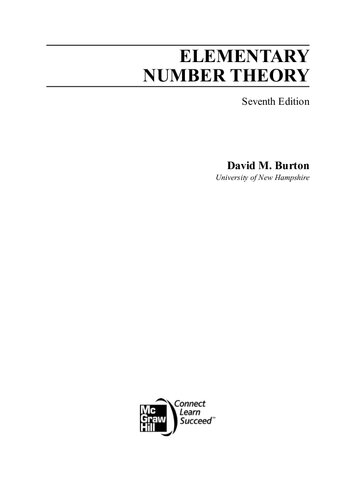 Elementary number theory