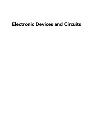 Electronic Devices and Circuits