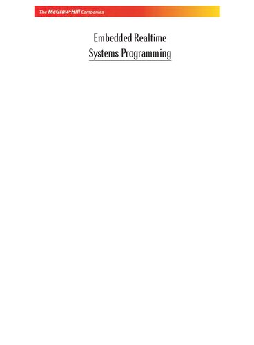 Embedded realtime systems programming