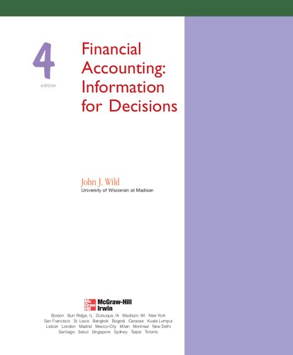 Financial Accounting: Information for Decisions