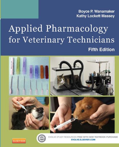 Applied pharmacology for veterinary technicians